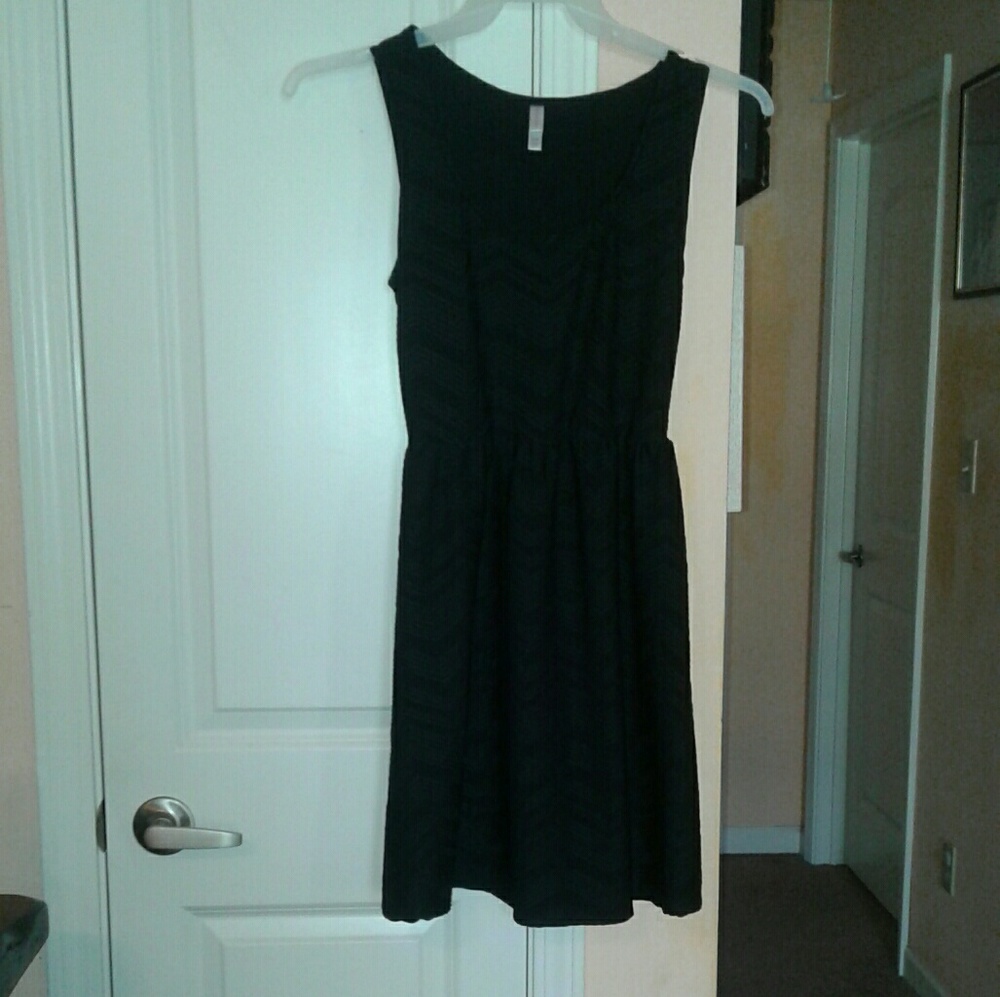 Black Chevron Dress